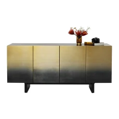 Dressoir zwart goud staal - Kare Design Prezioso