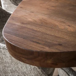 Driehoekige eettafel acaciahout - Giani Arcadia