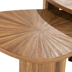 Driehoekige salontafels van teak - By-Boo Tala