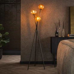 Driepoot vloerlamp gekleurd glas - Santa Molecule