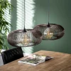 Dubbele hanglamp koper staaldraad - Santa Disk Wire