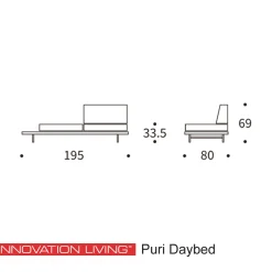 Duurzaam design daybed - Innovation Living Puri Walnoot