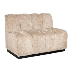 Eetkamerbank zachte stof lovely beige - Richmond Interiors Hillpark