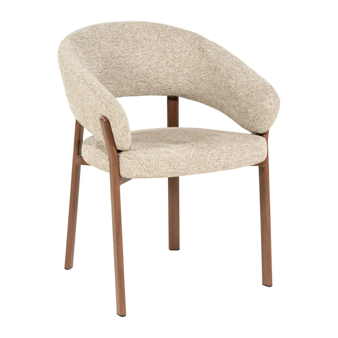 Eetkamerstoel met houten poten - By-Boo Sedia