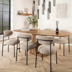 Eetkamerstoel met ronde zitting - Giani Trendy Round
