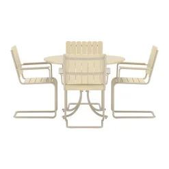 Eetset beige voor 4 personen - Lavis Holmsund