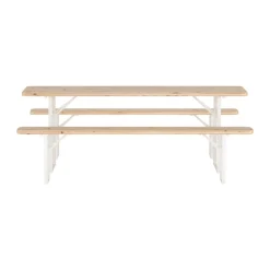 Eetset met tafel en 2 banken - Lavis Guiness