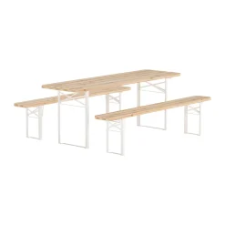Eetset met tafel en 2 banken - Lavis Guiness