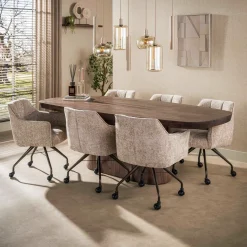 Eettafel deens ovaal 240 cm - Giani Arcadia