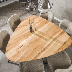 Eettafel driehoek massief acaciahout - Giani Triangle Wood