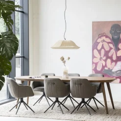 Eettafel gerookt eiken met ronde hoeken - Eleonora Elijah