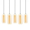 Eettafel hanglamp amberglas - By-Boo Shona Rectangular