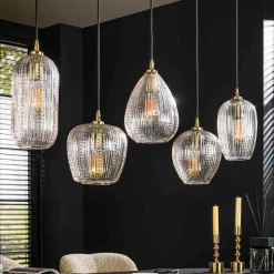 Eettafel hanglamp klassiek - Santa Diamond Grain