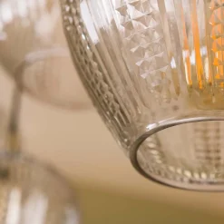 Eettafel hanglamp klassiek - Santa Diamond Grain