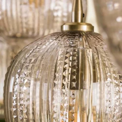 Eettafel hanglamp klassiek - Santa Diamond Grain