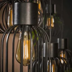 Eettafel hanglamp met open kappen - Santa Mix Metal