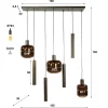 Eettafel hanglamp modern design - Santa Bronza