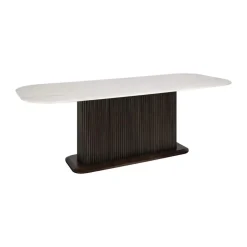 Eettafel marmer en donker hout - Richmond Interiors Mayfield