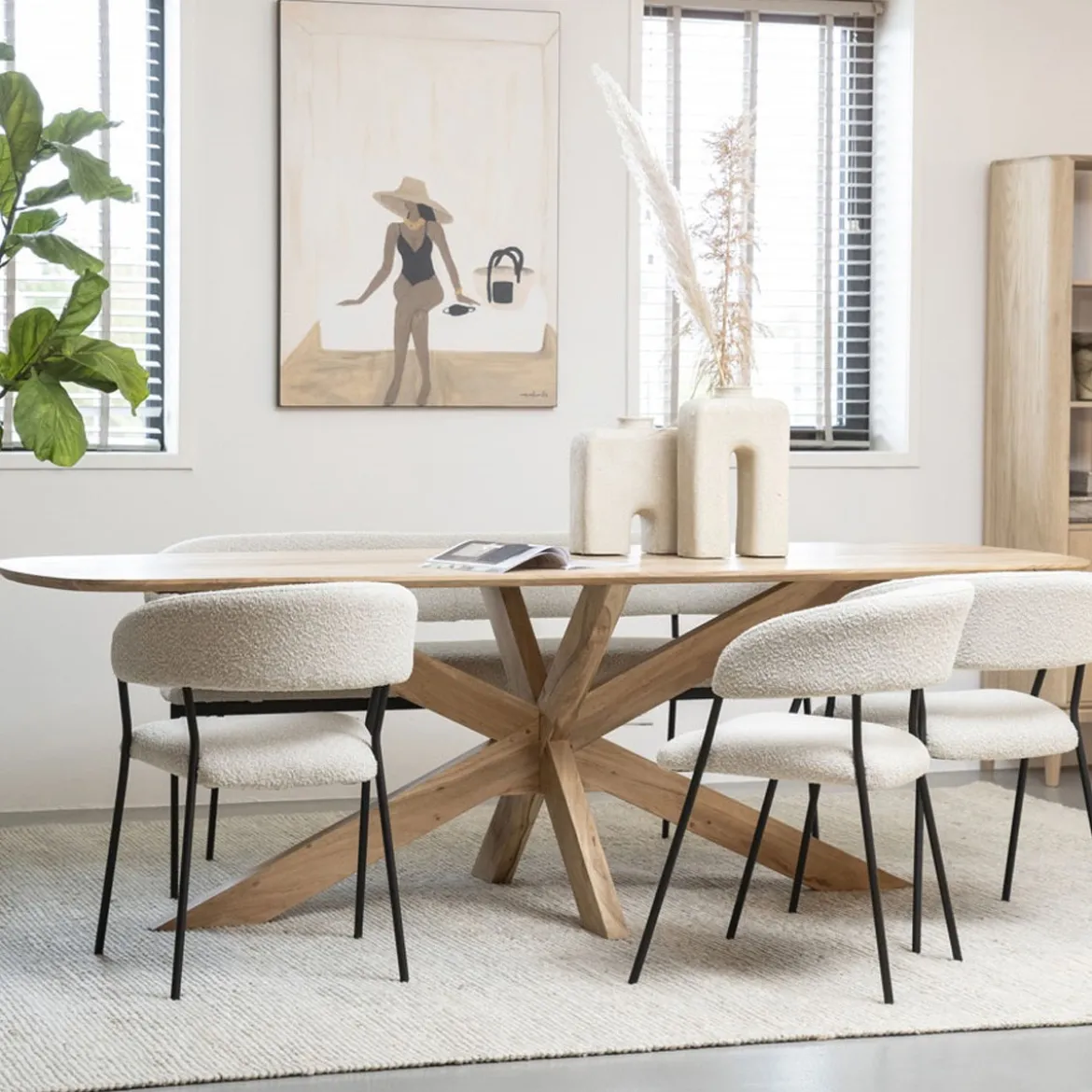Eettafel naturel hout - Eleonora Nikki