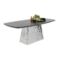 Eettafel van chroom - Kare Design Caldera
