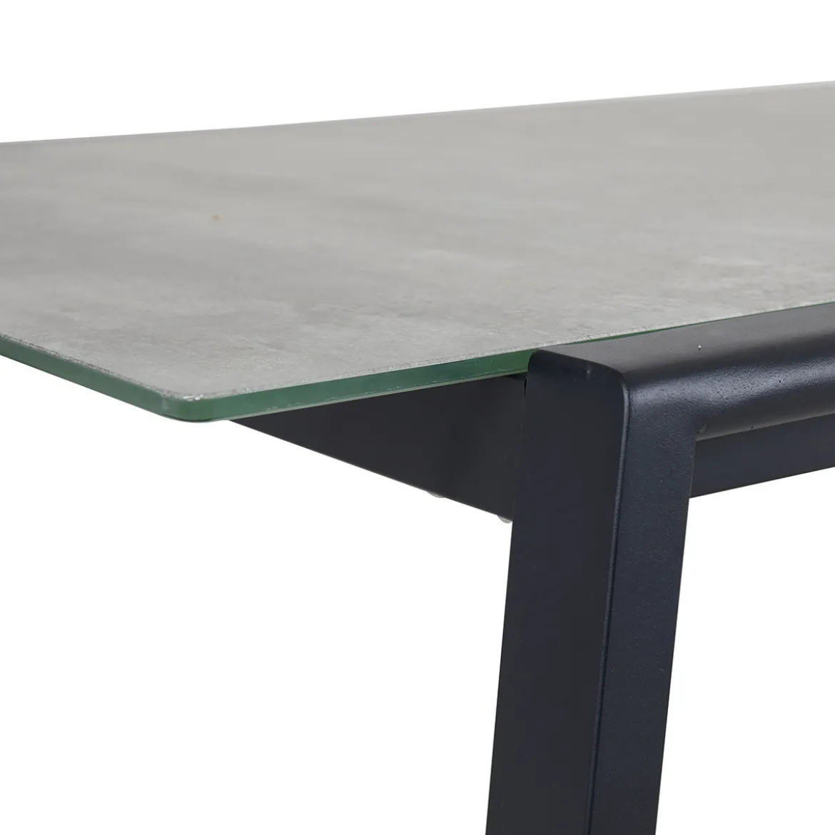 Eettafel voor buiten betonlook glas - Brafab Lyra