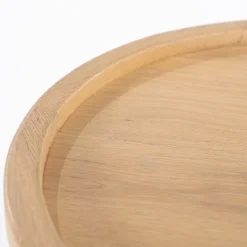 Eiken bijzettafel rond - Eleonora Leia