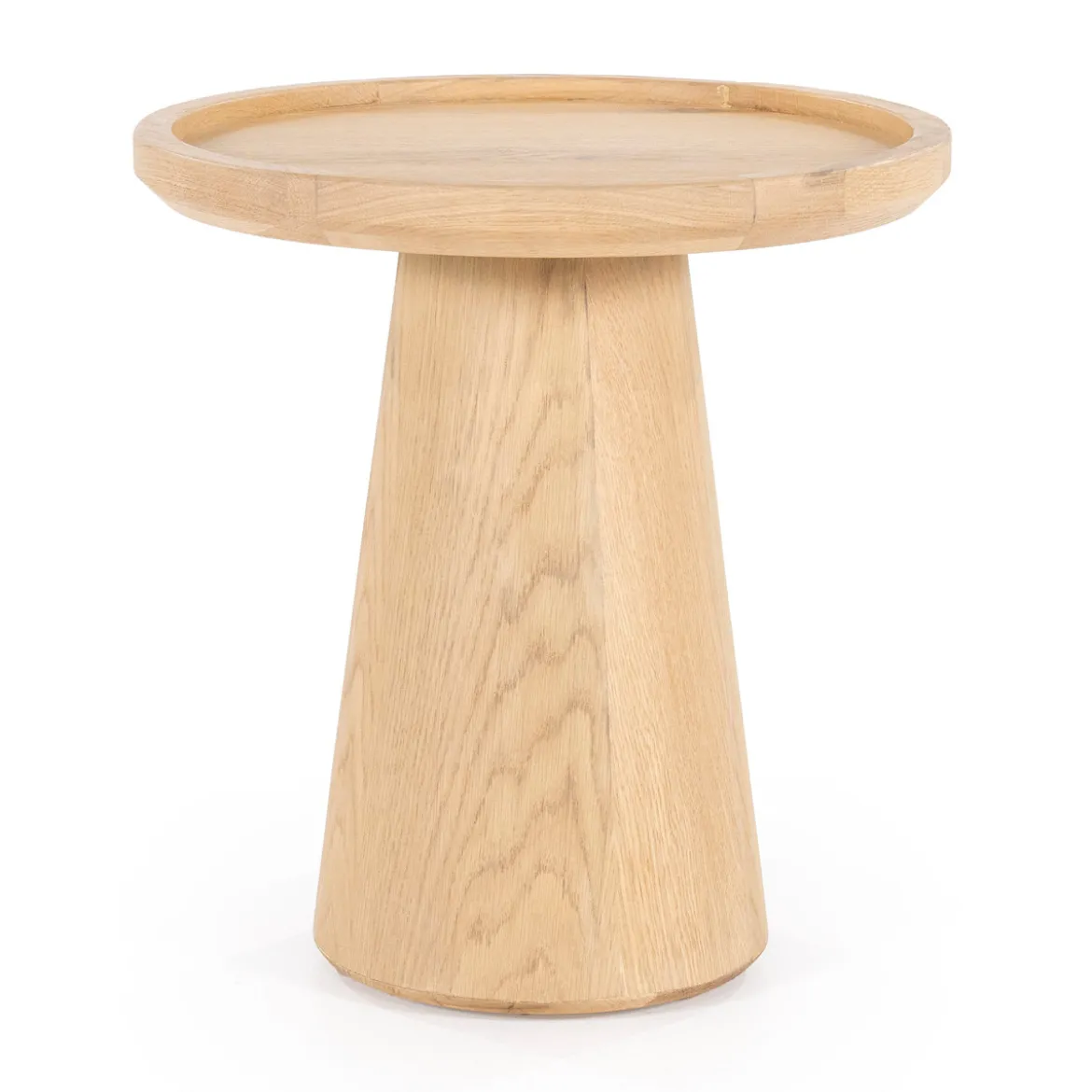 Eiken bijzettafel rond - Eleonora Leia