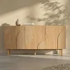 Eiken dressoir met 3D vormen - Bodio Mare