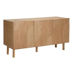 Eiken dressoir met 3D vormen - Bodio Mare