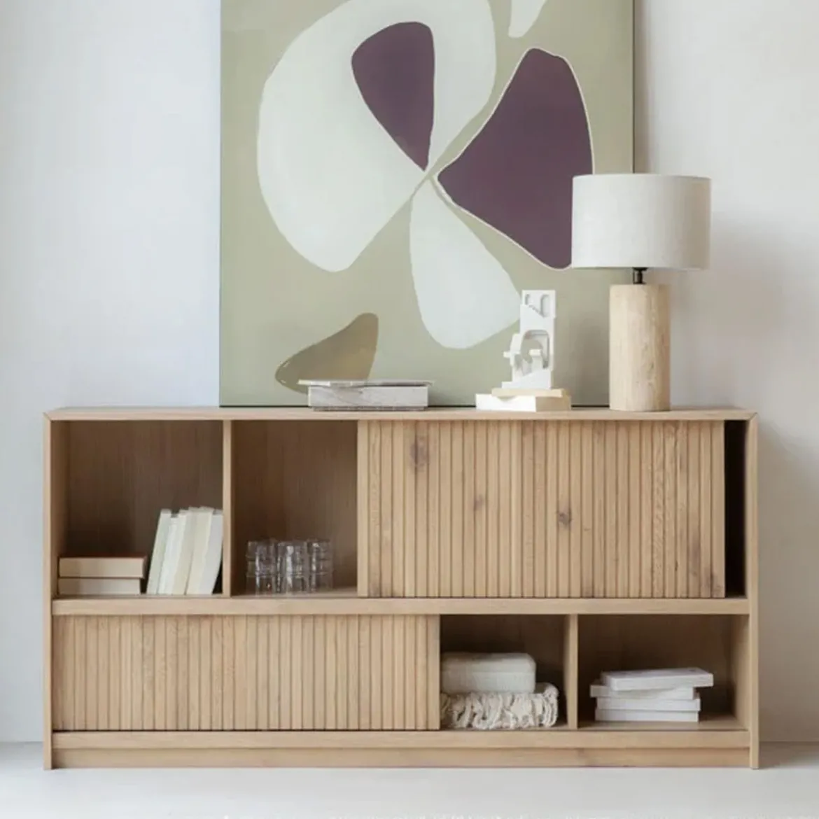 Eiken dressoir met schuifdeuren - Eleonora Milo