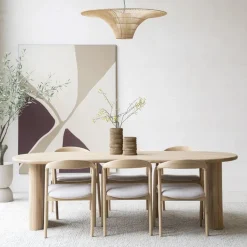Eiken eettafel organisch - Eleonora Josh