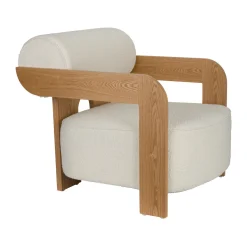 Eiken fauteuil modern design - Zuiver Oolong