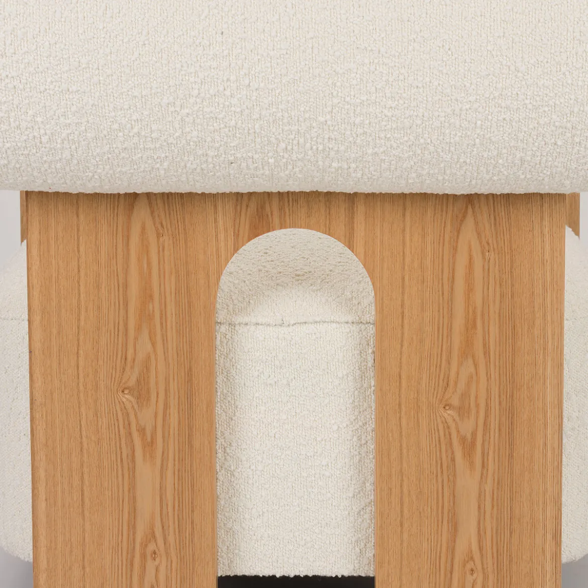 Eiken fauteuil modern design - Zuiver Oolong