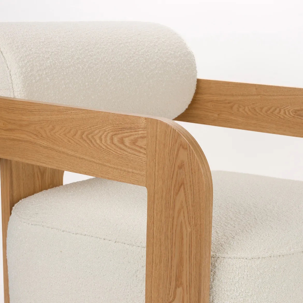 Eiken fauteuil modern design - Zuiver Oolong