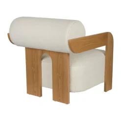 Eiken fauteuil modern design - Zuiver Oolong