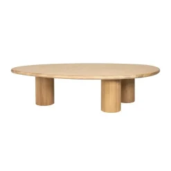Eiken salontafel organische vorm - Richmond Interiors Oakley