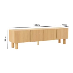 Eiken tv-meubel modern - Bodio Dalton
