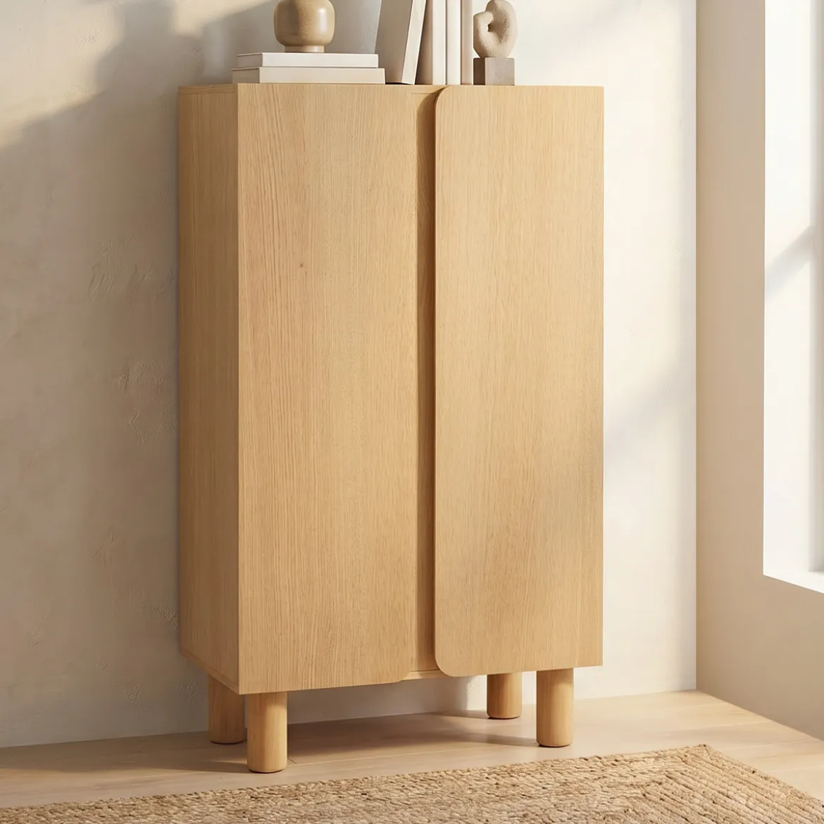 Eiken wandkast modern - Bodio Dalton