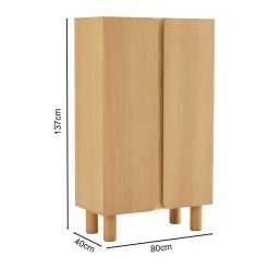 Eiken wandkast modern - Bodio Dalton