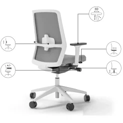 Ergonomische thuiswerk bureaustoel NEN 1335 - Lavis Wave