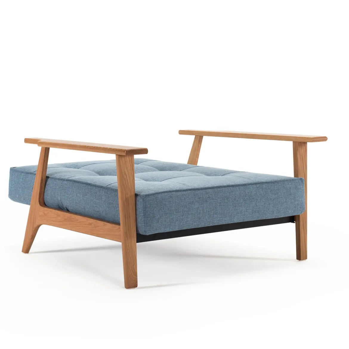 Fauteuil met eiken armleuningen - Innovation Living Splitback Frej Natural