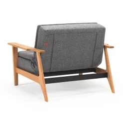 Fauteuil met eiken armleuningen - Innovation Living Dublexo Frej Natural