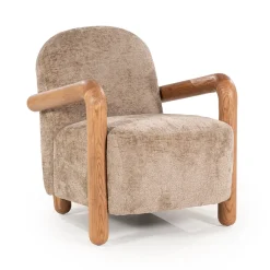 Fauteuil met hout - By-Boo Retrova