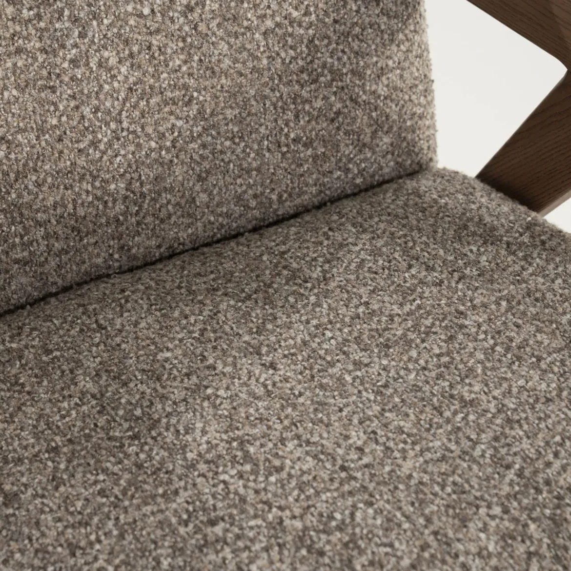 Fauteuil met houten armleuning - Eleonora Francis
