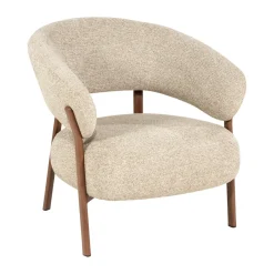 Fauteuil met houten poten - By-Boo Sedia