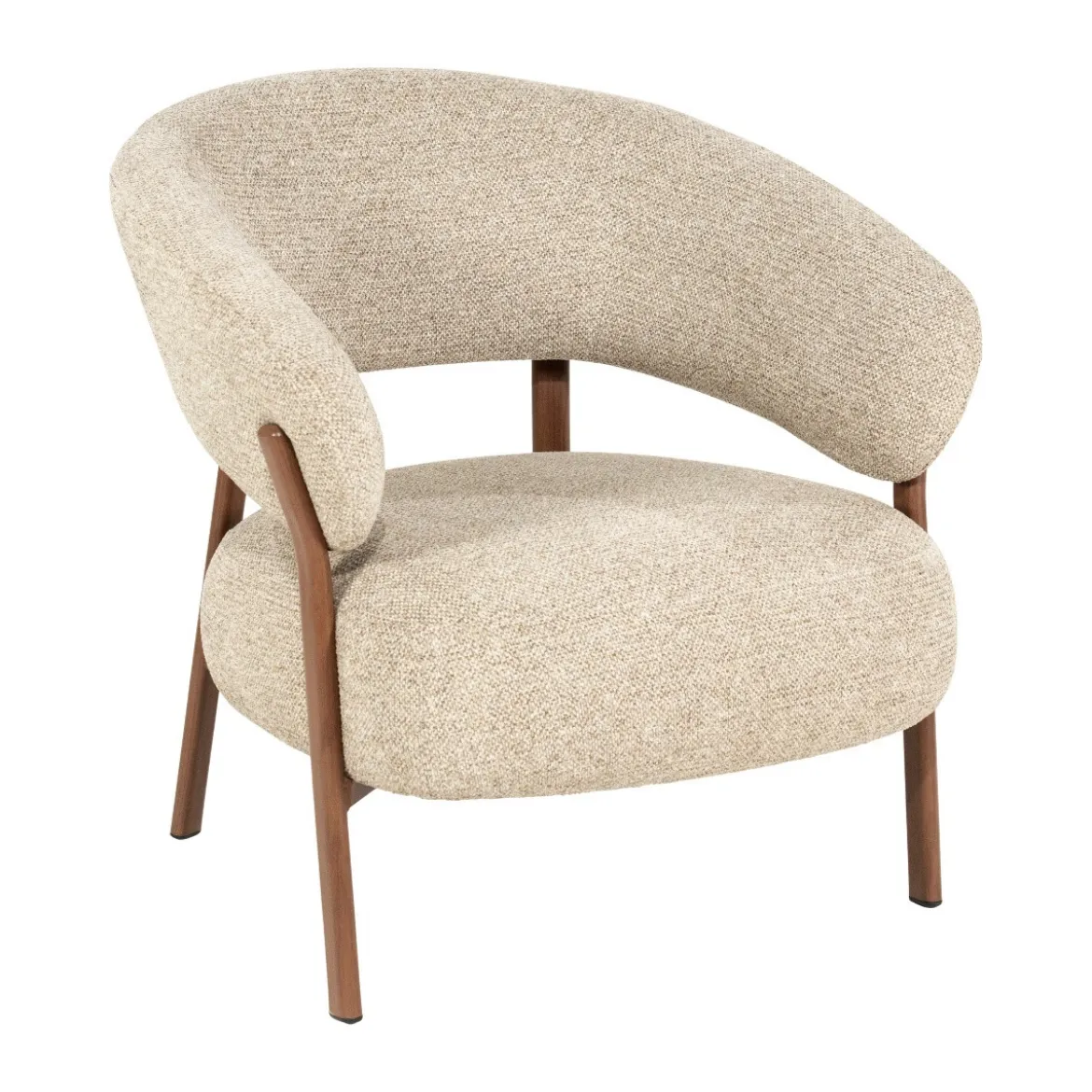 Fauteuil met houten poten - By-Boo Sedia