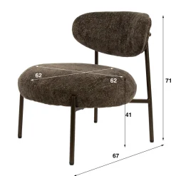 Fauteuil met ronde zitting - Giani Trendy Round