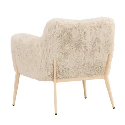 Fauteuil met zacht imitatiebont - Lavis Zenzi