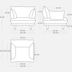Fauteuil voor buiten met armleuningen - Fatboy Paletti Lounge Chair