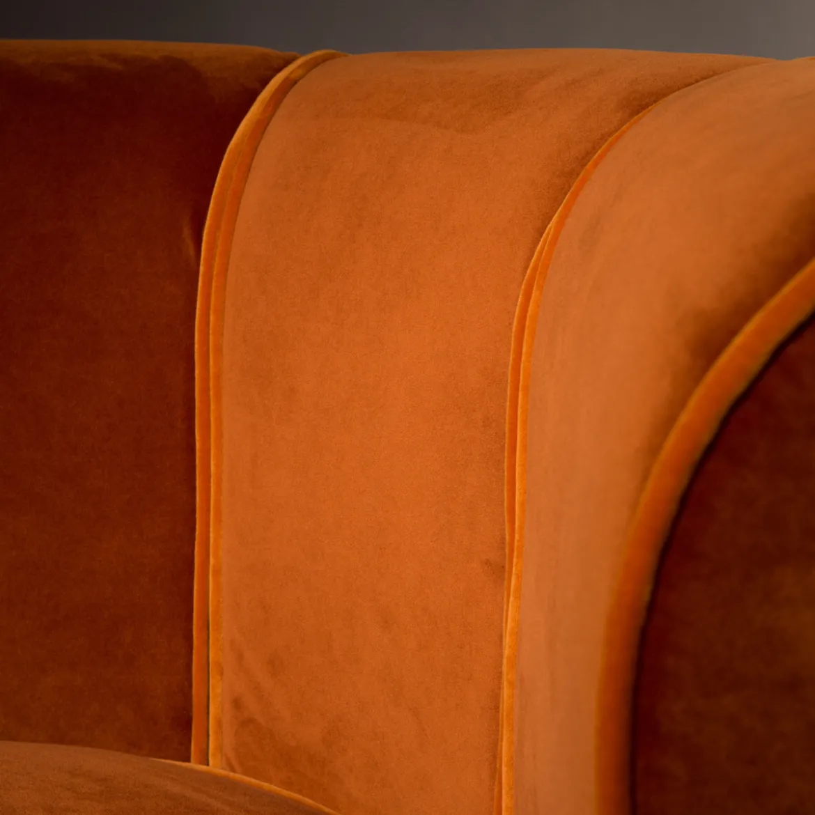 Fluwelen draaifauteuil - Dutchbone Flower